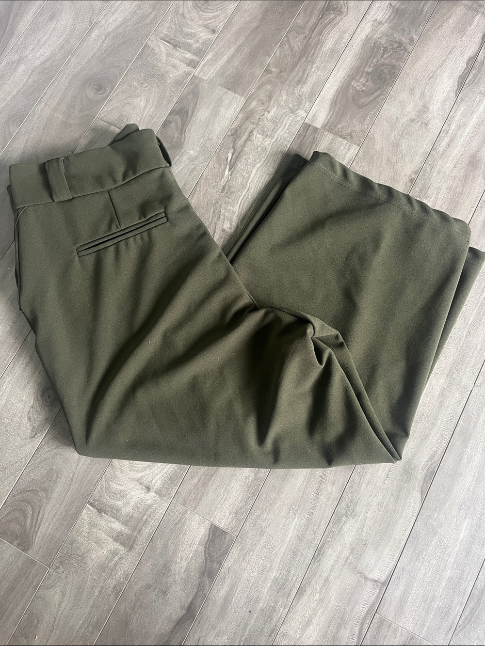 Lily Morgan Green Wide Leg Crop Pants